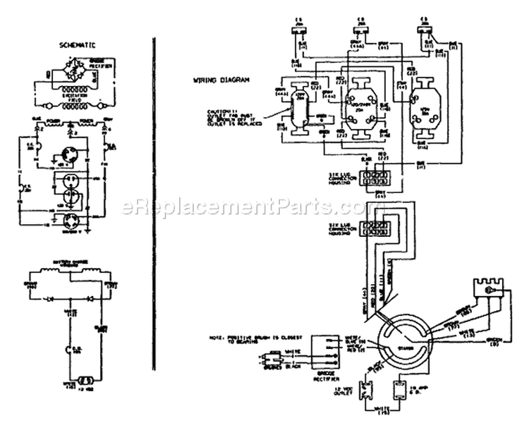 Page B Diagram and Parts List for 9085-3  Briggs and Stratton Generator